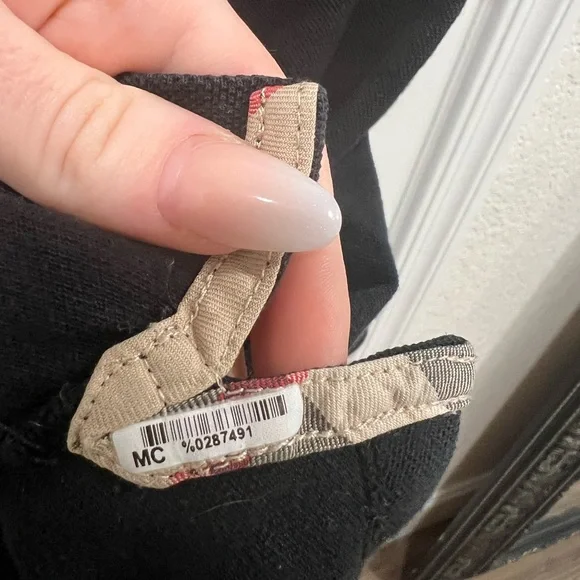 Men’s Burberry Button Up Polo Black - Picture 3 of 4